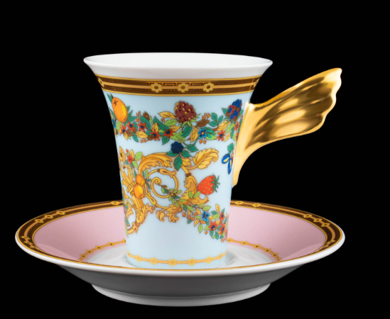 Rosenthal VERSACE Le Jardin de Versace Coffee Cup & Saucer
