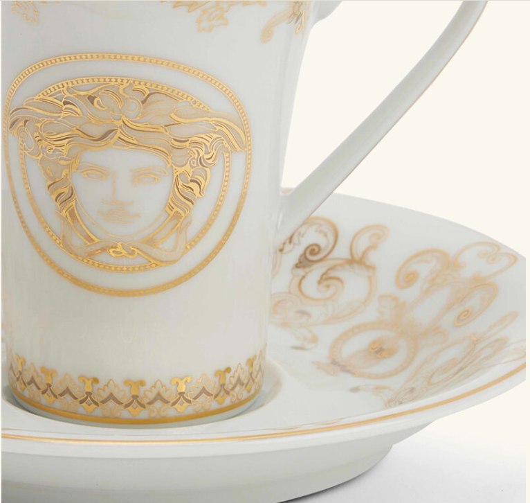 "Versace Medusa Gala cup and saucer set"