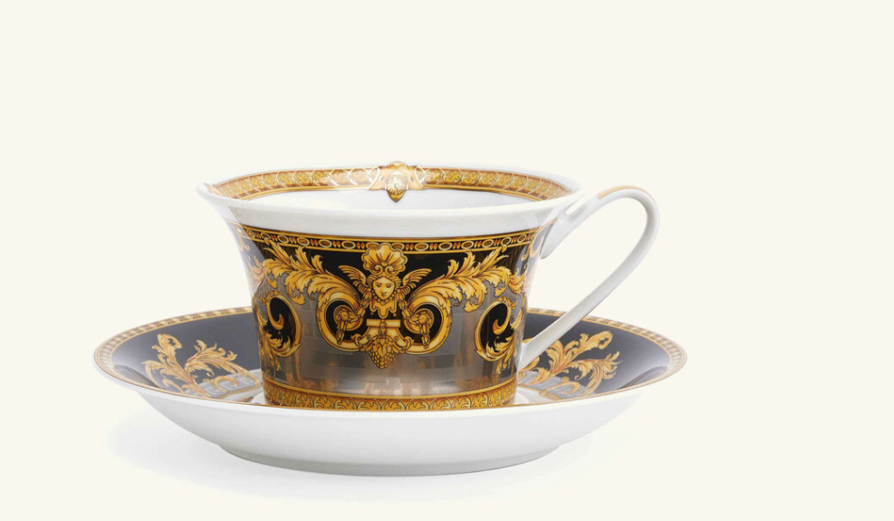 " Versace Prestige Gala Tea Set Black"