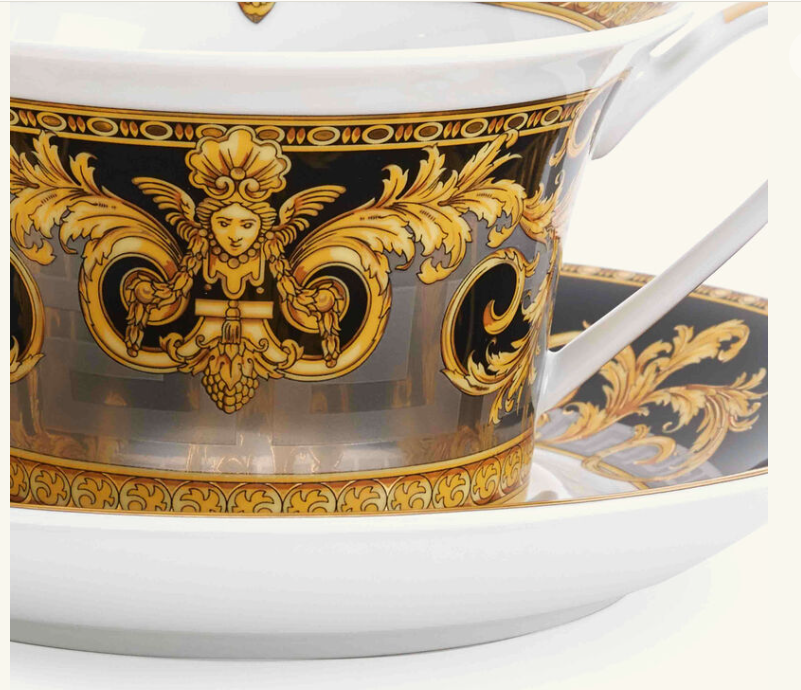 " Versace Prestige Gala Tea Set Black"