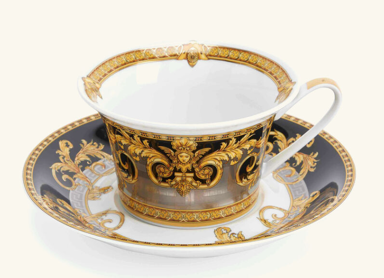 " Versace Prestige Gala Tea Set Black"