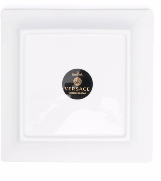 Versace Virtus Holiday square plate