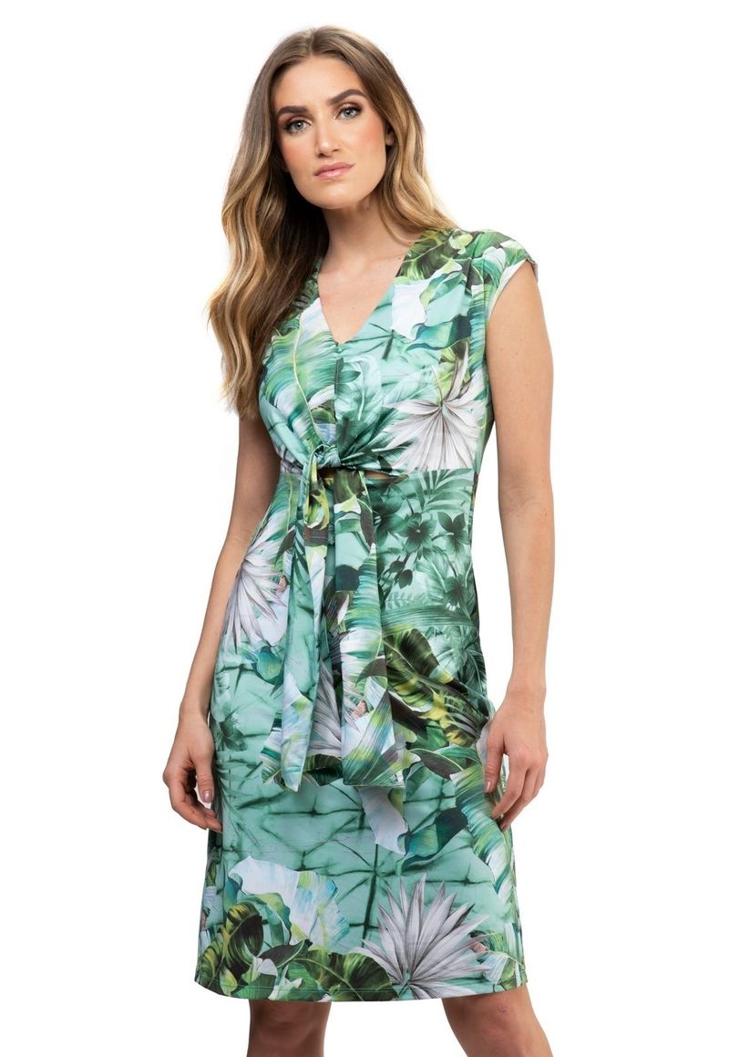 Guess White Foliage Dress