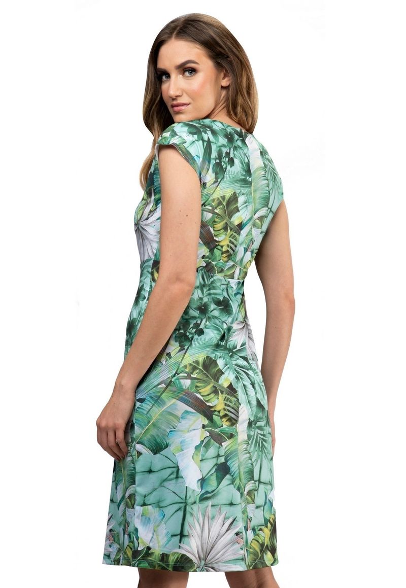Guess White Foliage Dress