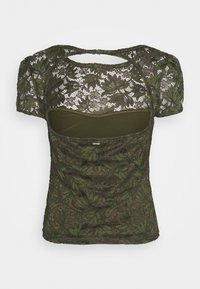 Pre-owned Blouse - khaki
