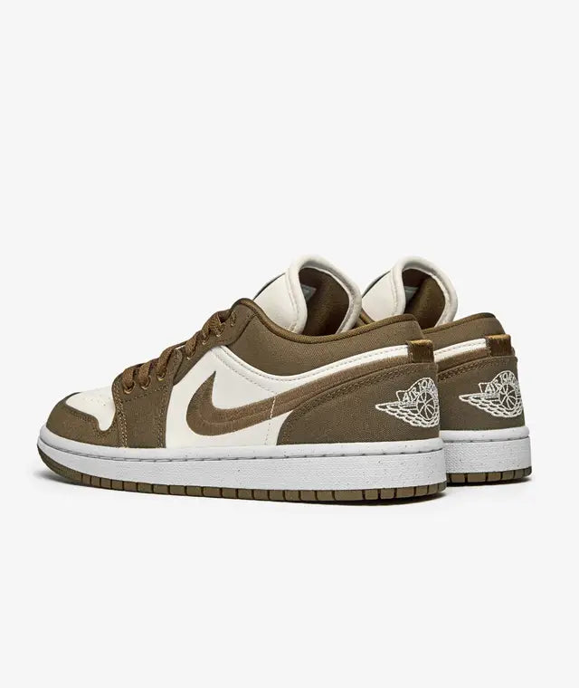  Air Jordan 1 Low SE "Light Olive" - Brown