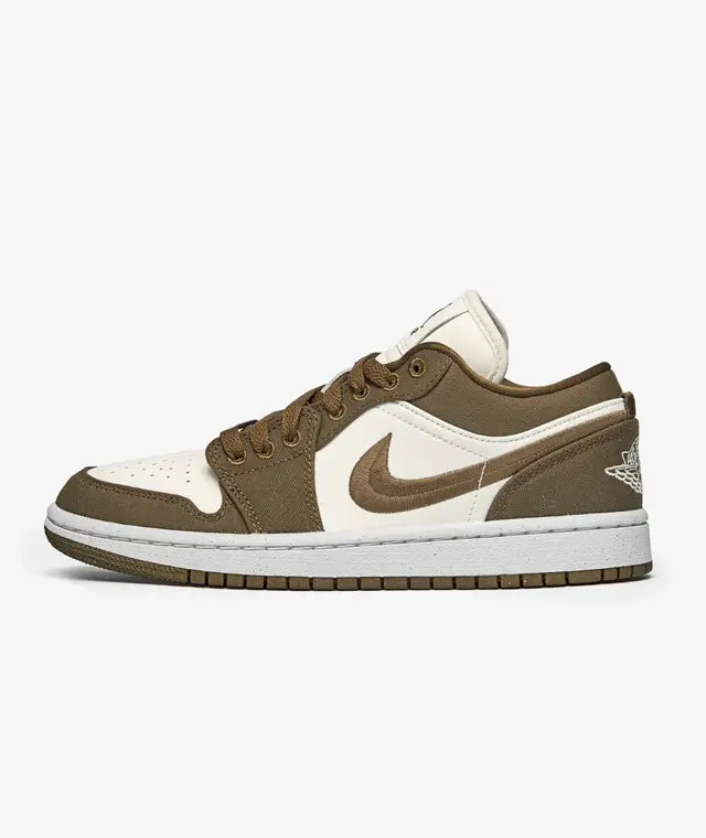  Air Jordan 1 Low SE "Light Olive" - Brown