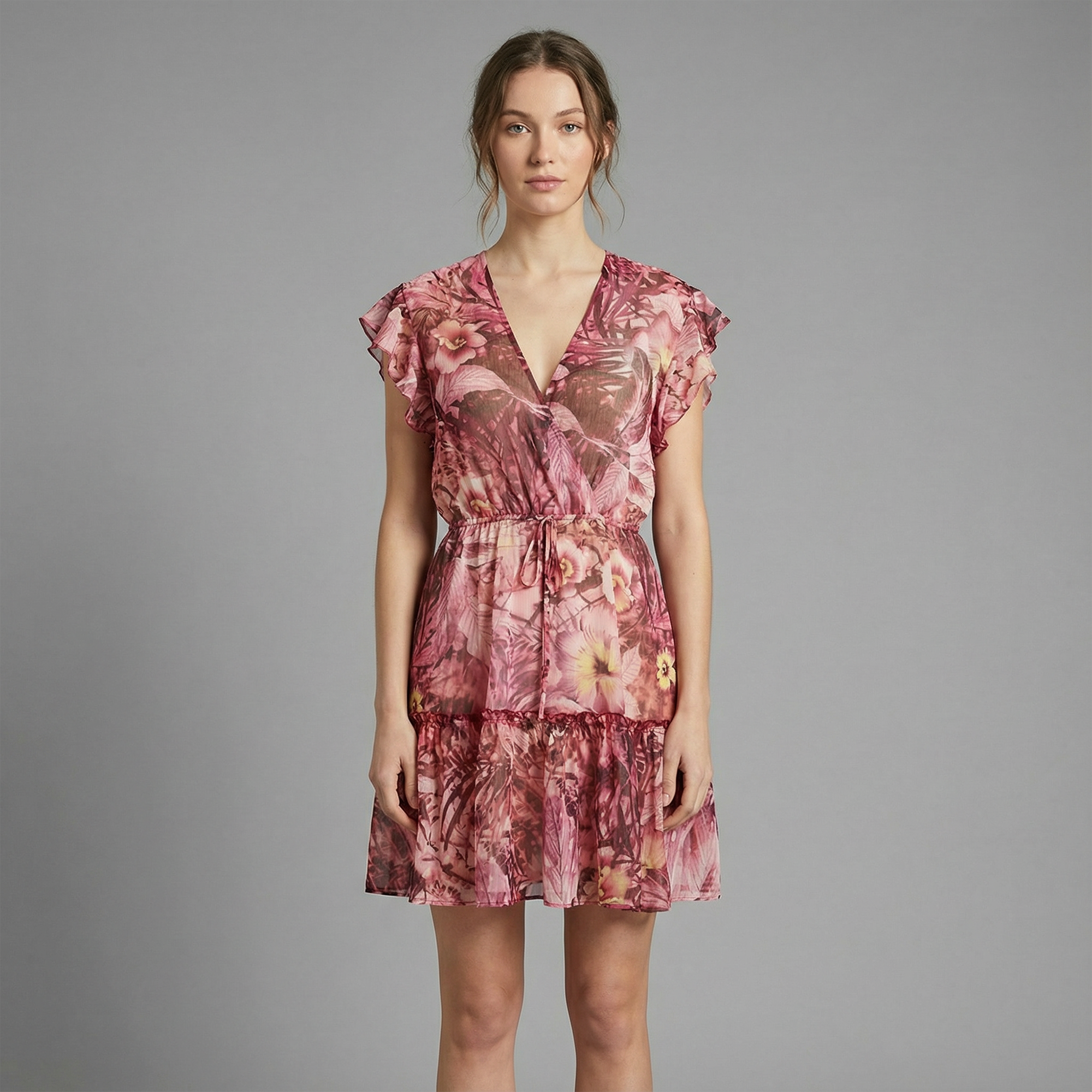 ROSA dress with flounces