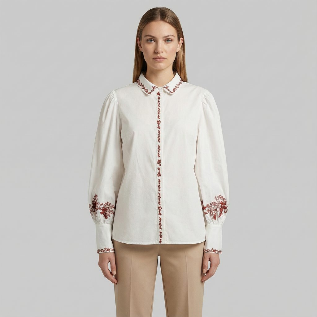 Embroidered Details Shirt