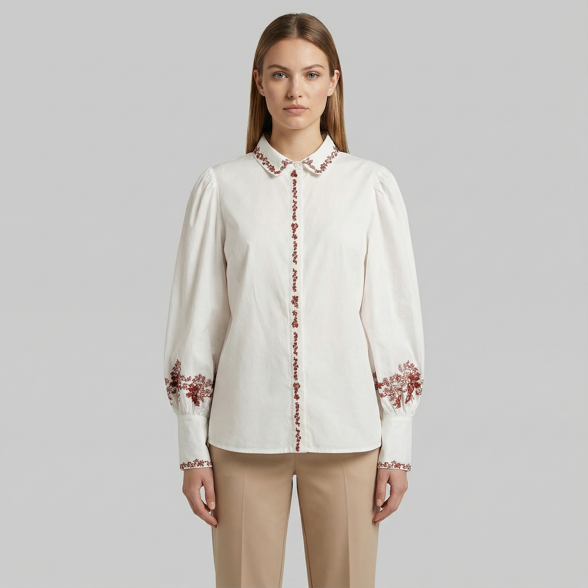 Embroidered Details Shirt