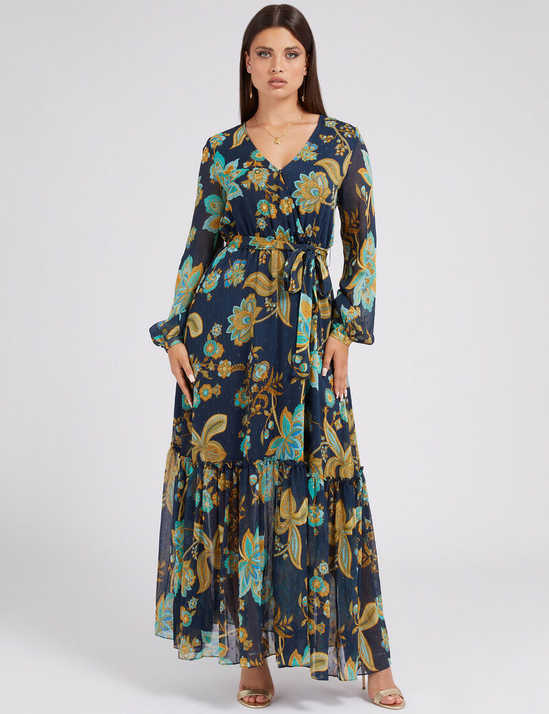 All Over Print Long Dress
