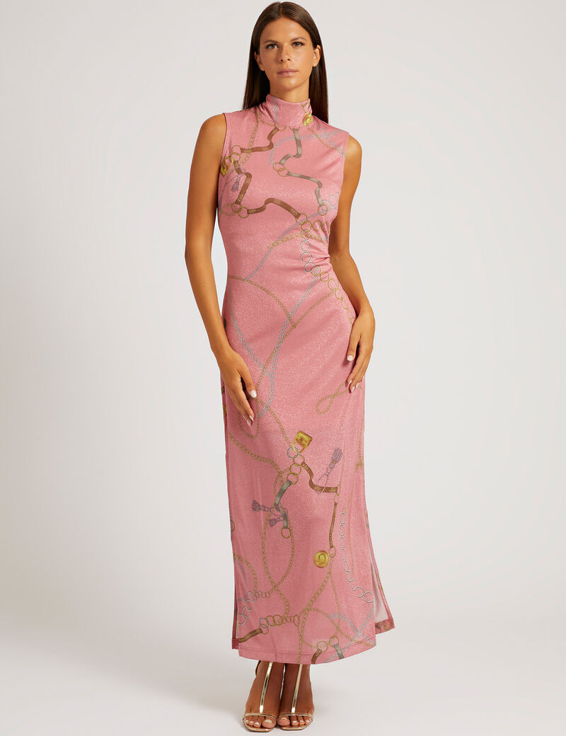 Pink Nautical Maxi Dress2