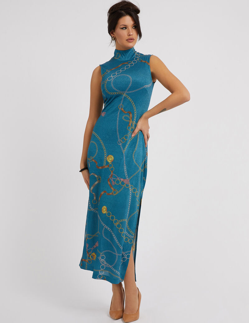 Pink Nautical Maxi Dress