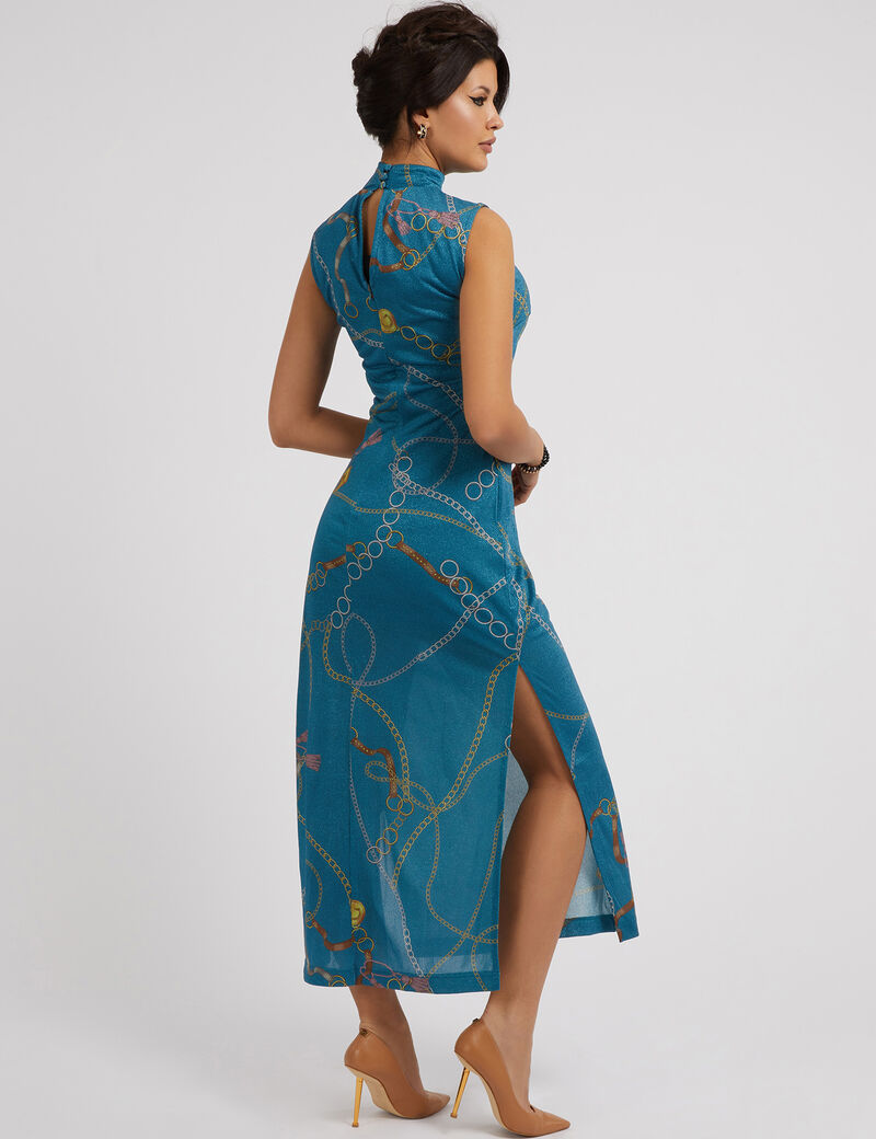 Pink Nautical Maxi Dress