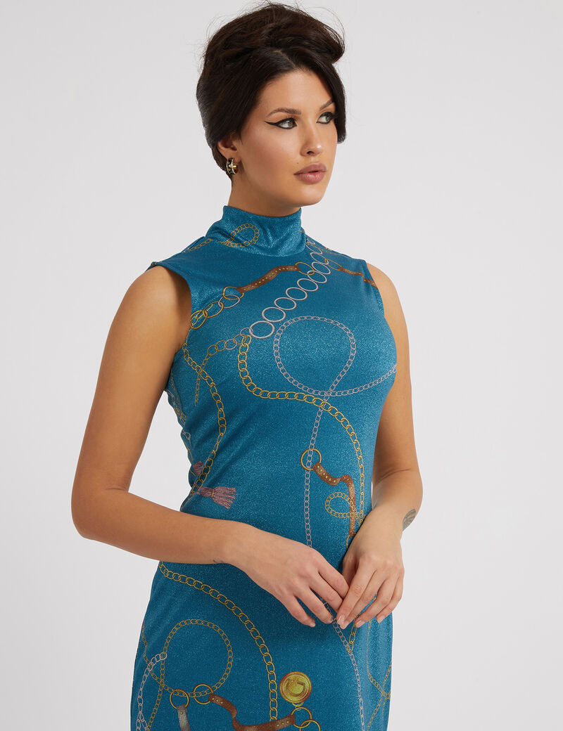 Pink Nautical Maxi Dress