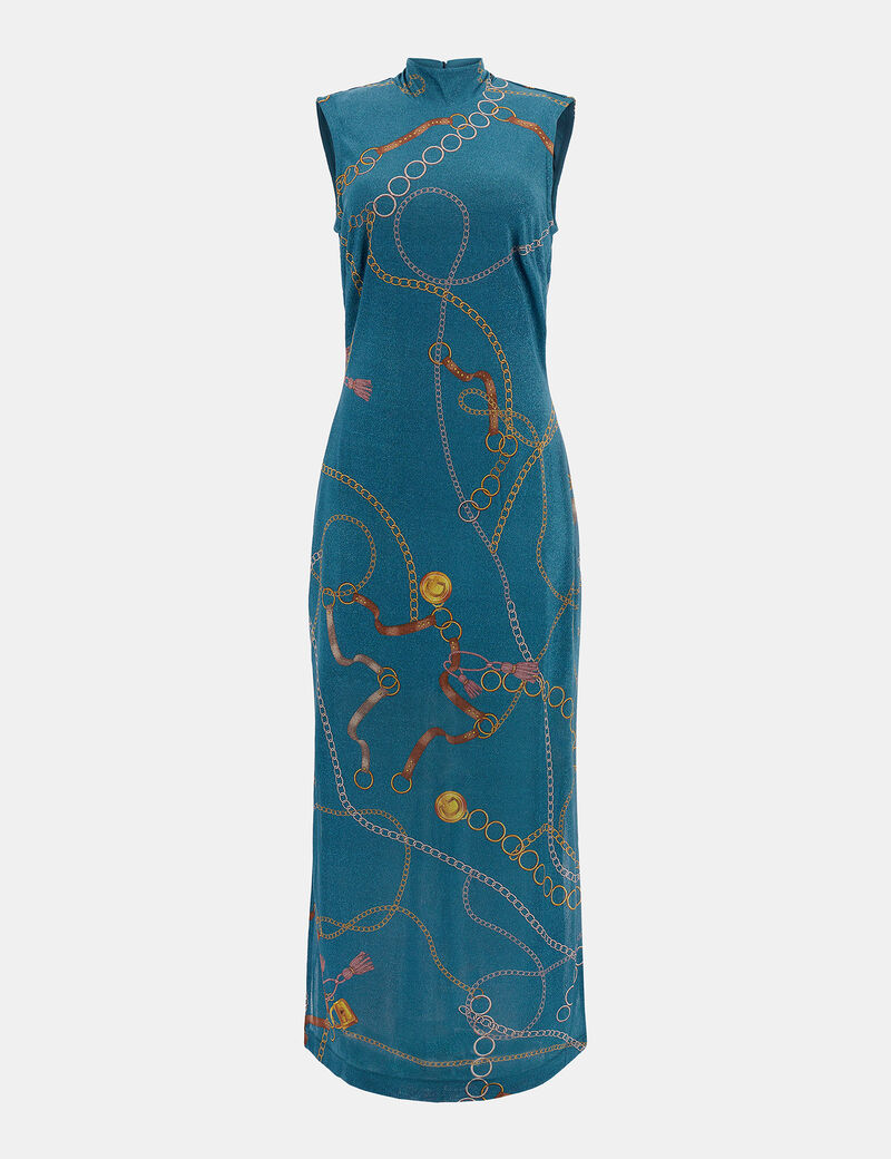 Pink Nautical Maxi Dress