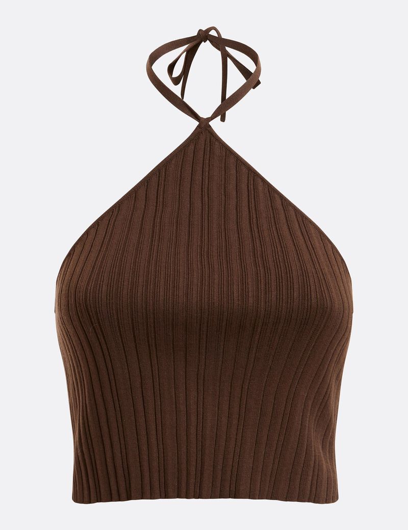 Halter Neck Sweater Top